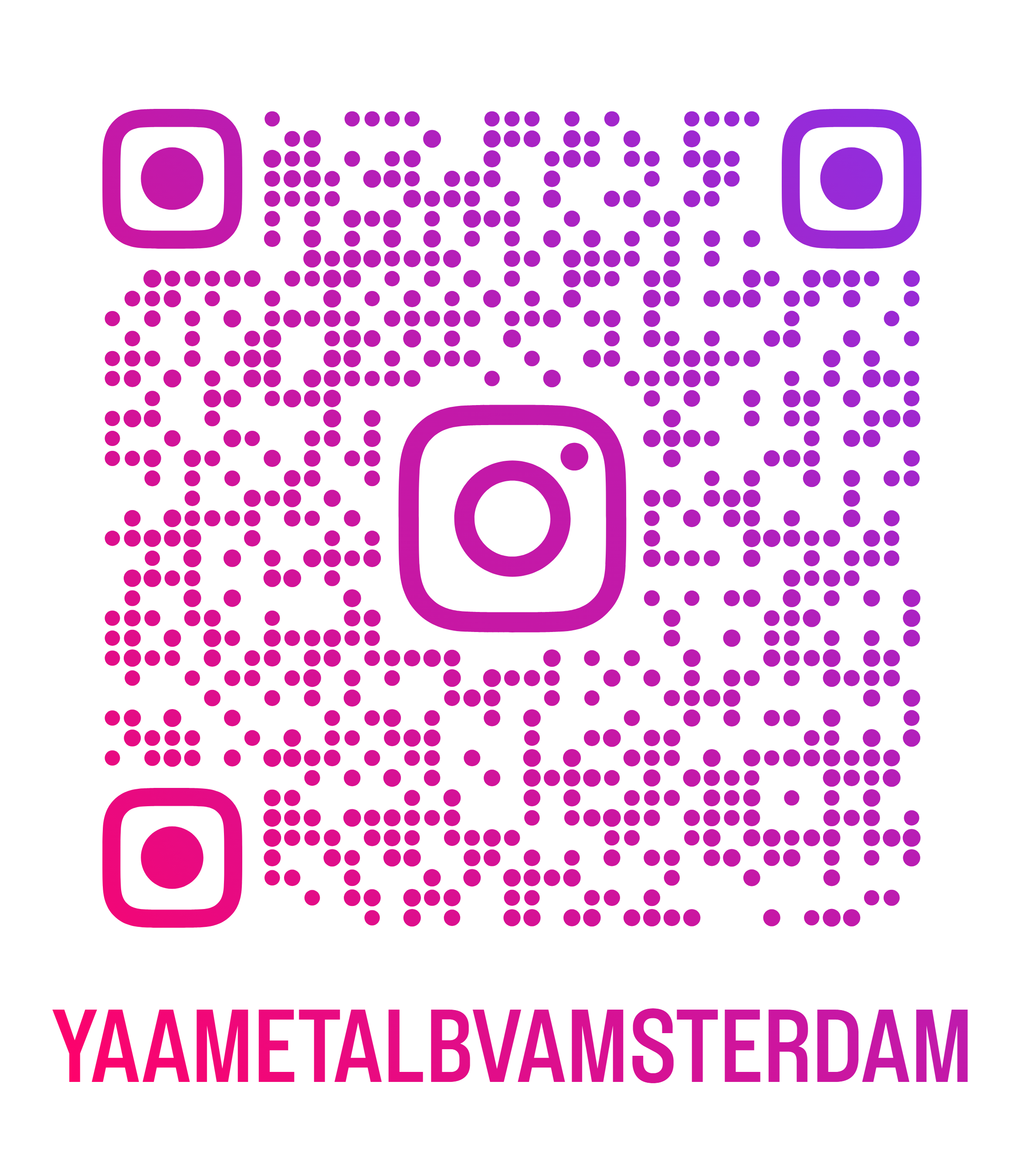 Instagram QR-code voor @yaametalbvamsterdam
